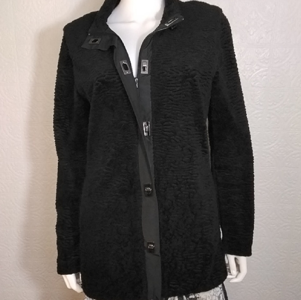 Women's Black Teddy Jacket
